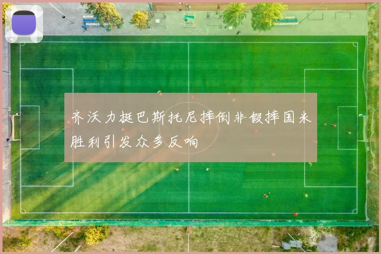 齐沃力挺巴斯托尼摔倒非假摔国米胜利引发众多反响